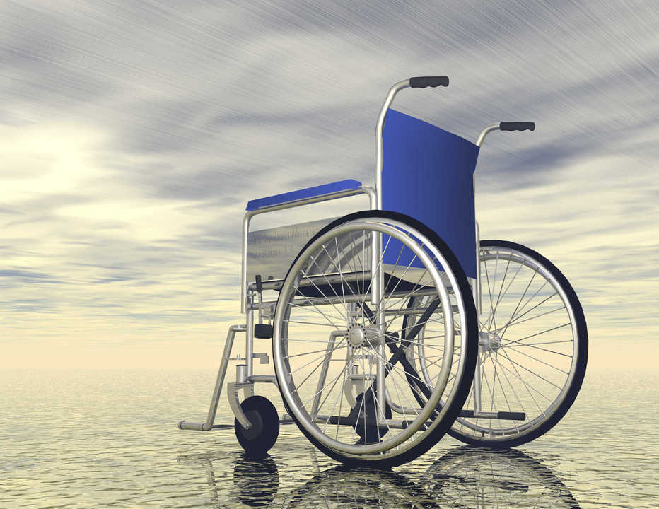 digital visualization of a wheelchair