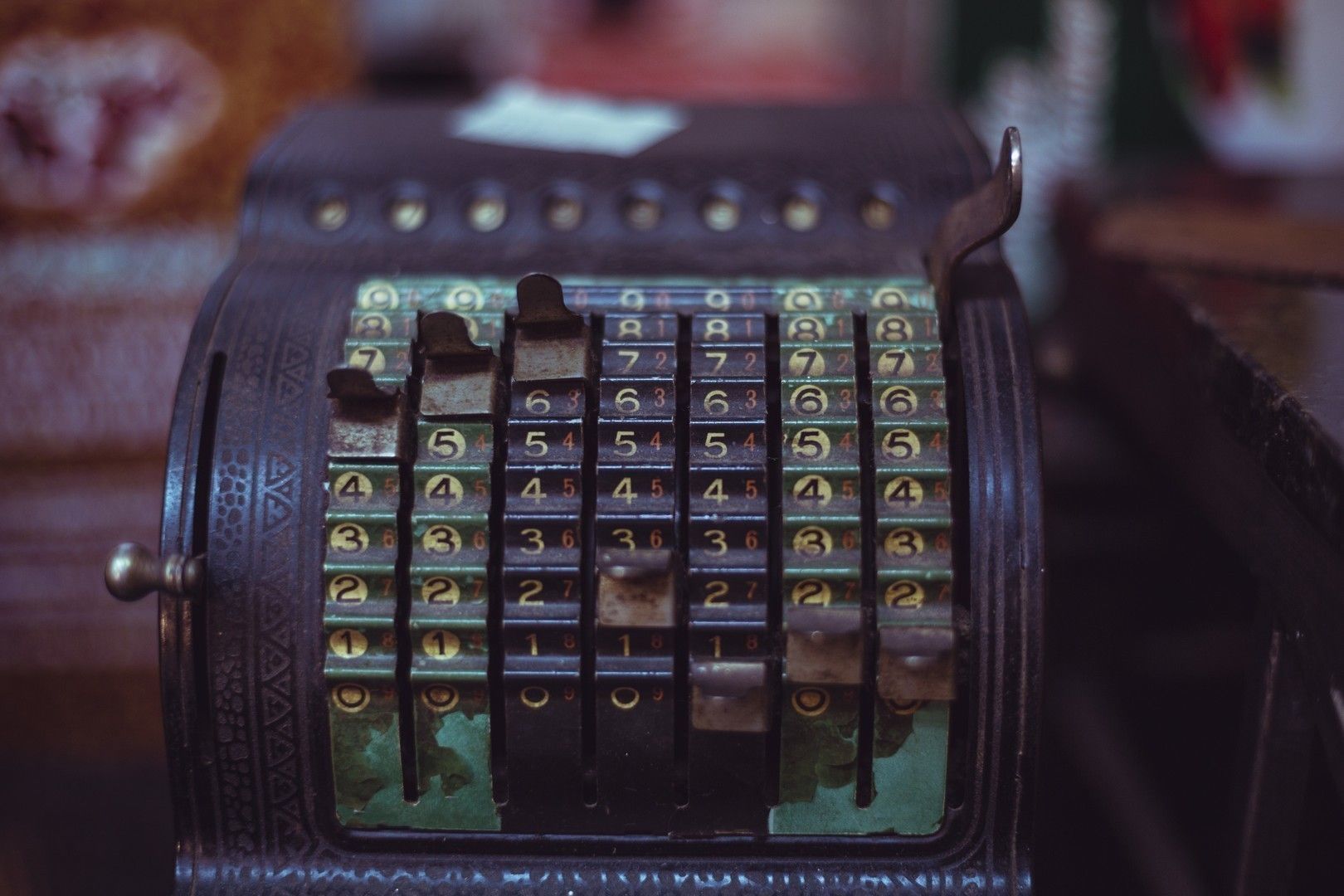 vintage comptometer machine